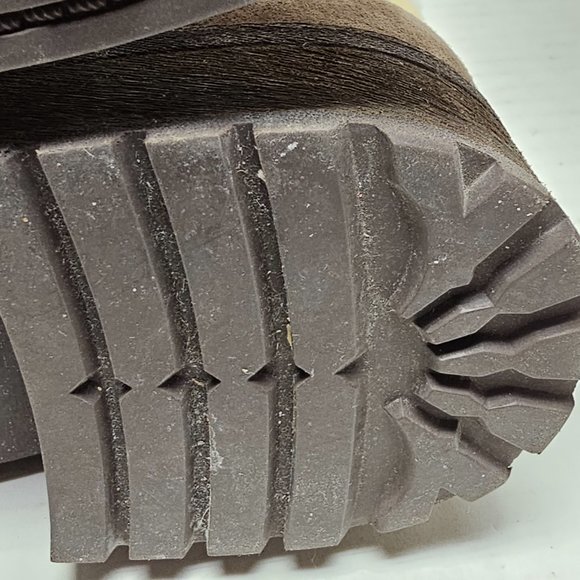 Womens UGG Blayre Brown Cream 1006039 Boots Cuff Sherpa Sheepskin 10 - Picture 15 of 16